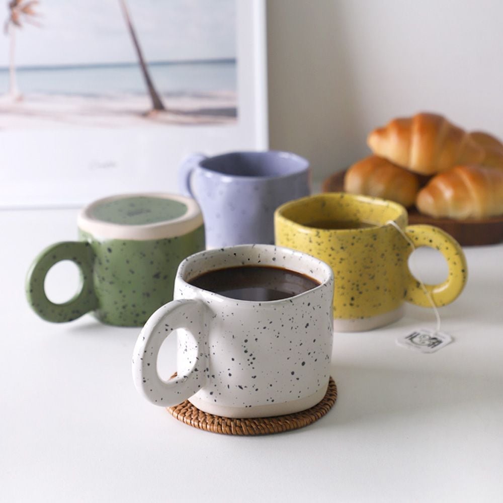 키친몰링 크런치 홈카페 점박이 머그컵 300ml 4color 1p