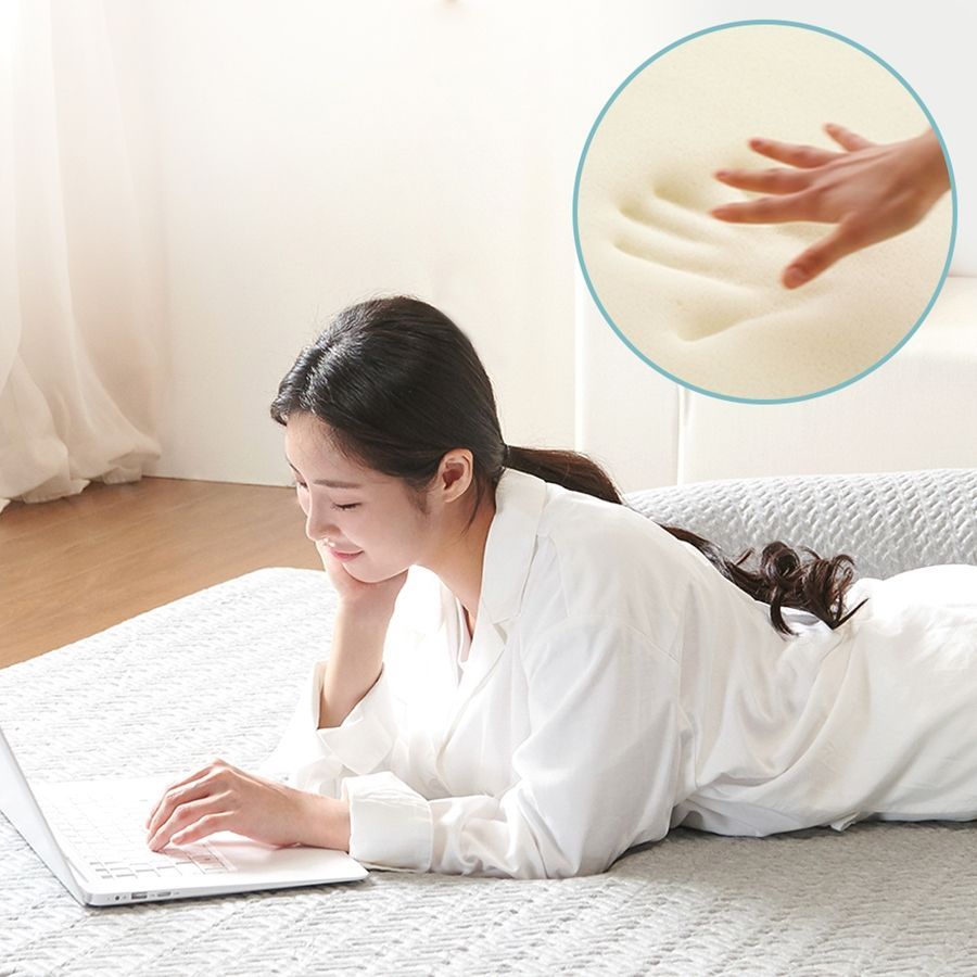 바치고 바치고 토퍼 프리미엄 매트리스 두꺼운 푹신한 메모리폼 침대위