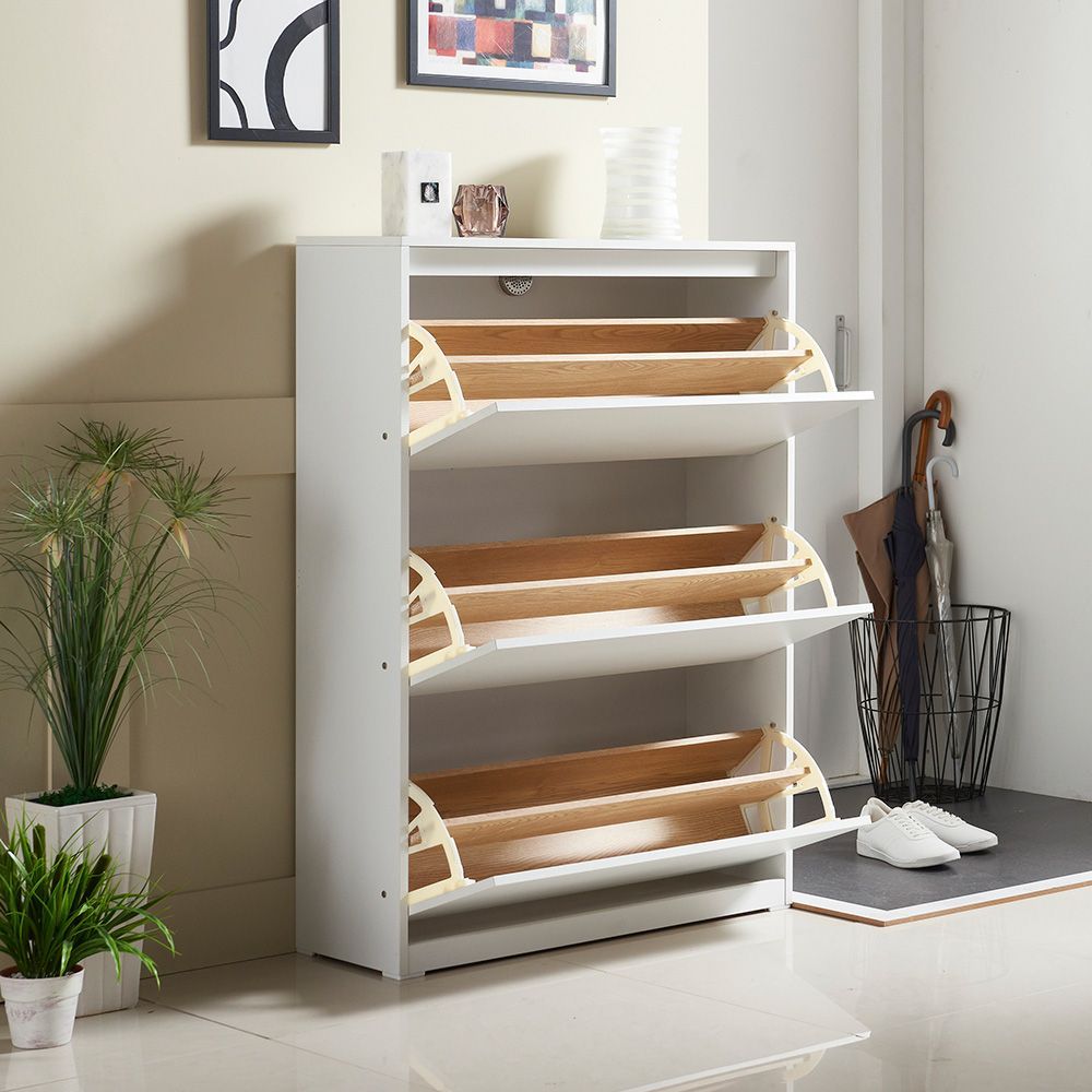 엘레아 HS 3단 와이드 현관 신발장 2colors 