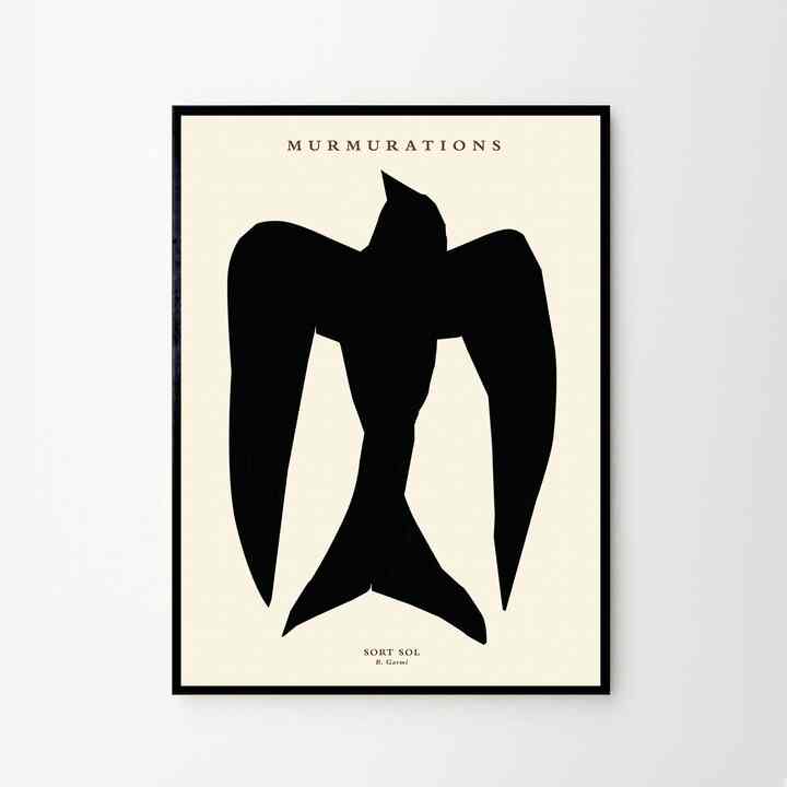 Murmurations Sort Sol ポスター 50x70cm
