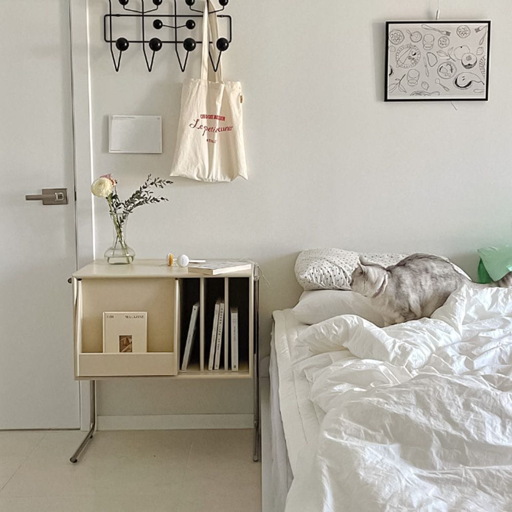 [신상품]바미르 버터 스테인레스 매거진랙 사이드 테이블