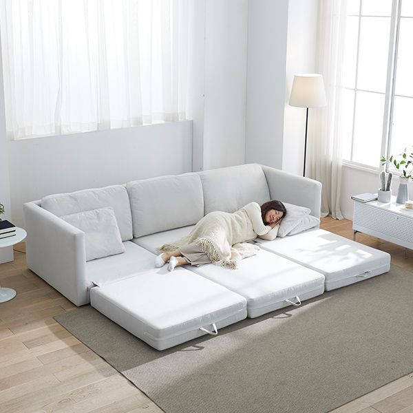 지베스 앤 아쿠아패브릭 접이식 소파베드 침대소파 데이베드 4인 