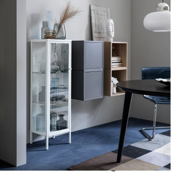 이케아 BAGGEBO 유리도어 수납장/진열장/장식장 