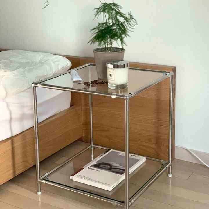 Stainless Module Cube サイドテーブル