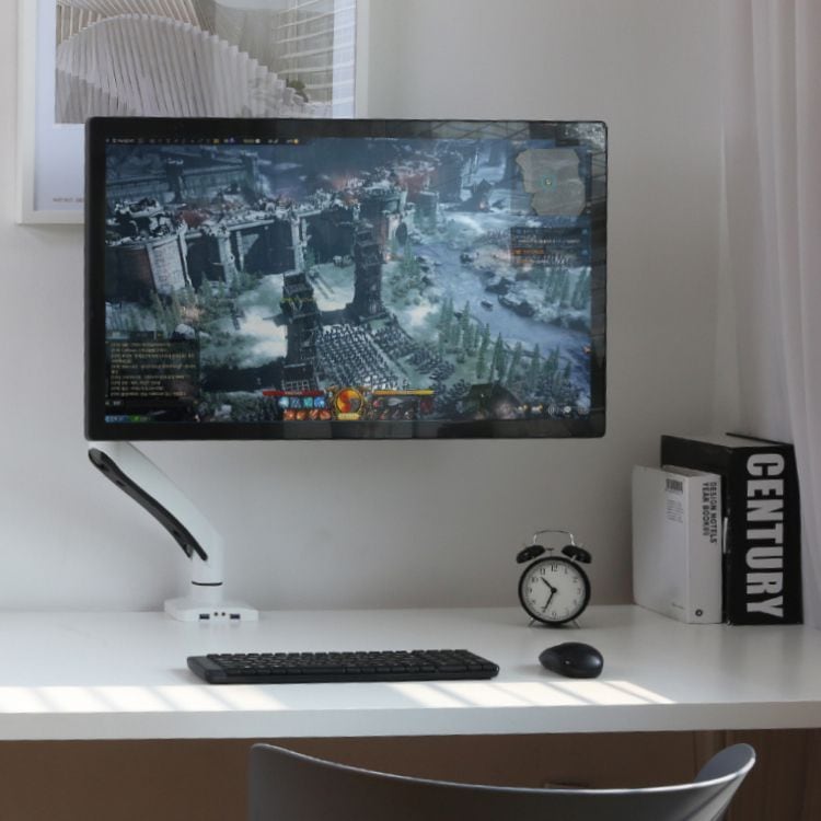 카멜마운트 싱글 USB형 게이밍 모니터 거치대 받침대 모니터암 PMA2U