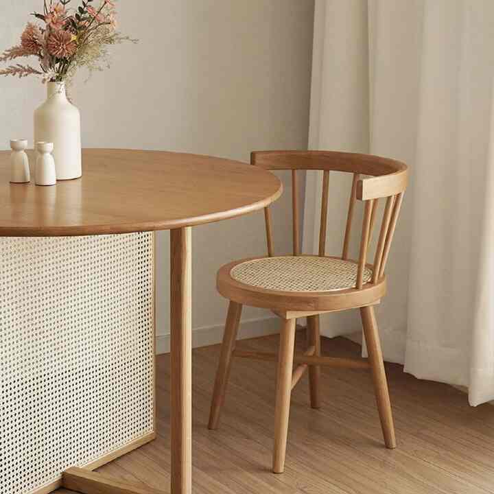 ケイン オーク ラタンチェア