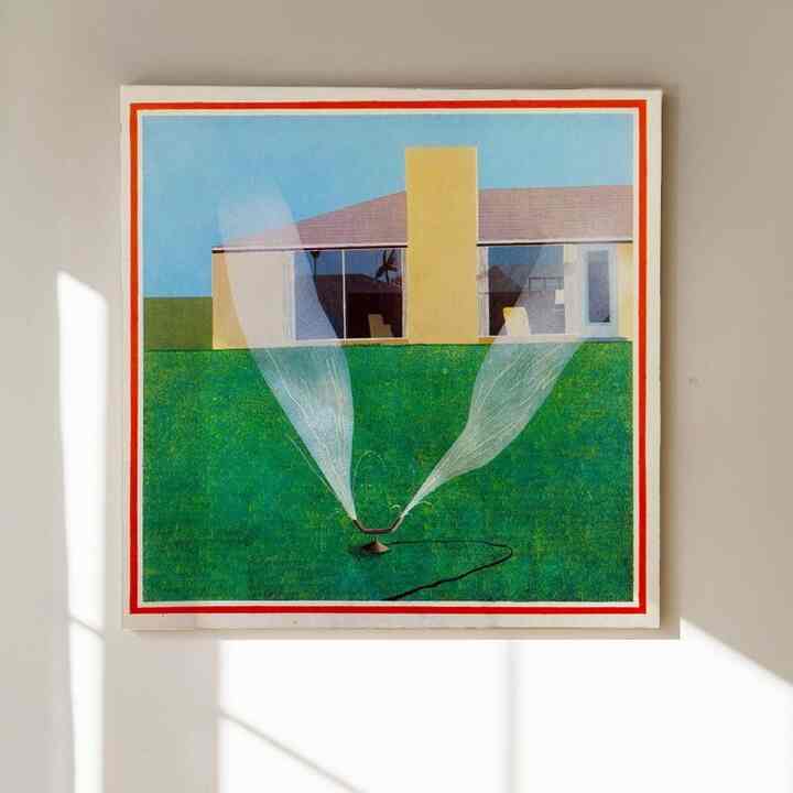 【David Hockney】 3. A Lawn Sprinkler キャンバスアート (1967)［5サイズ］
