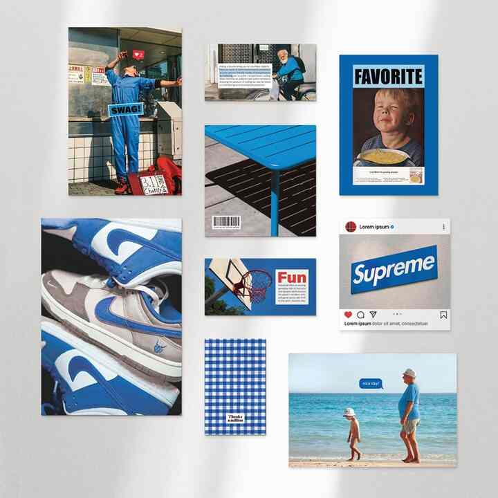 Cobalt blue ポストカード セット