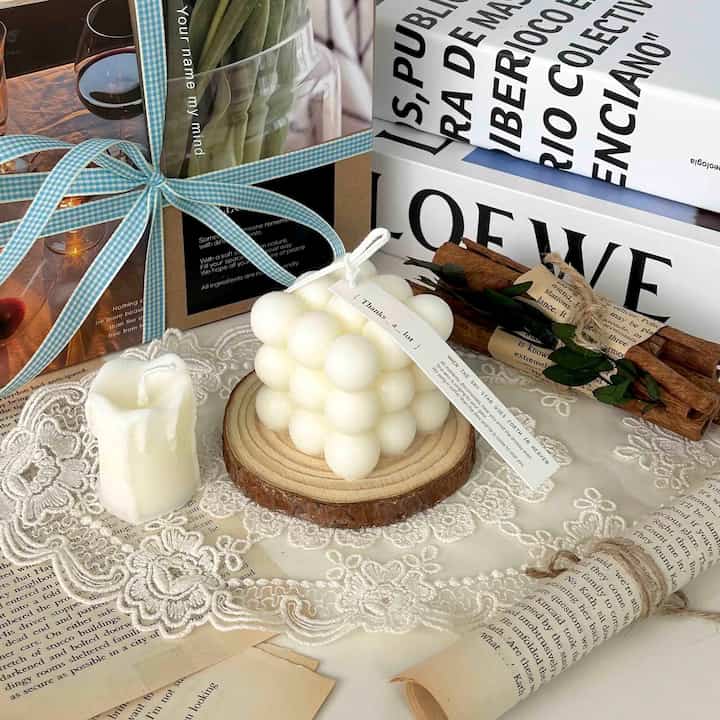 6-Piece Bubble Candle & Home Décor Gift Set