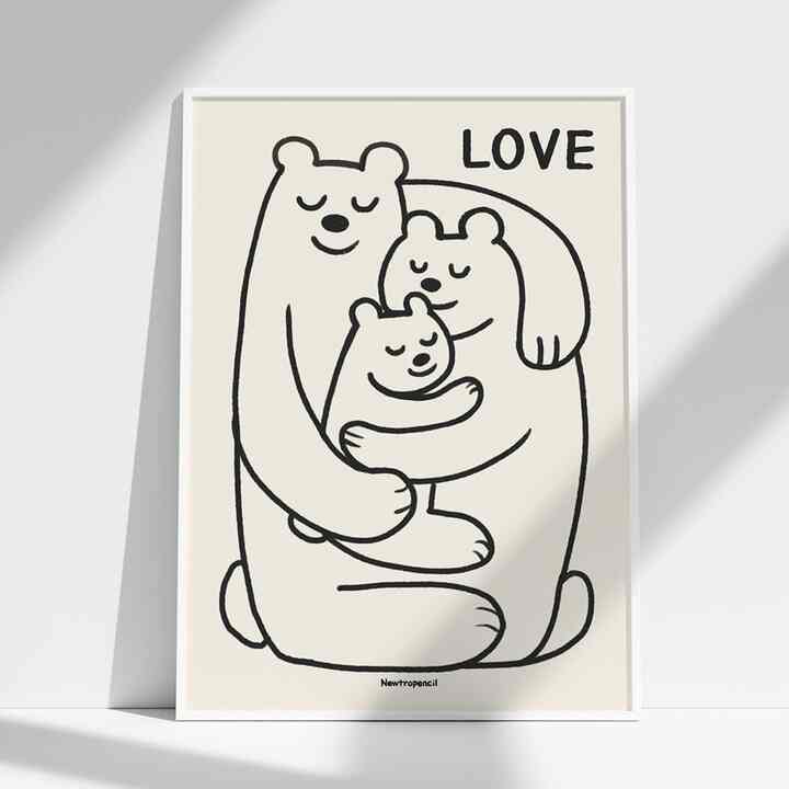 クマの家族 ポスター［3種・4サイズ］