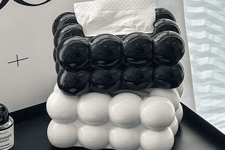 솜사탕 휴지 케이스 크리미 구름 티슈커버 오브제 인테리어 소품 미용티슈 화장대