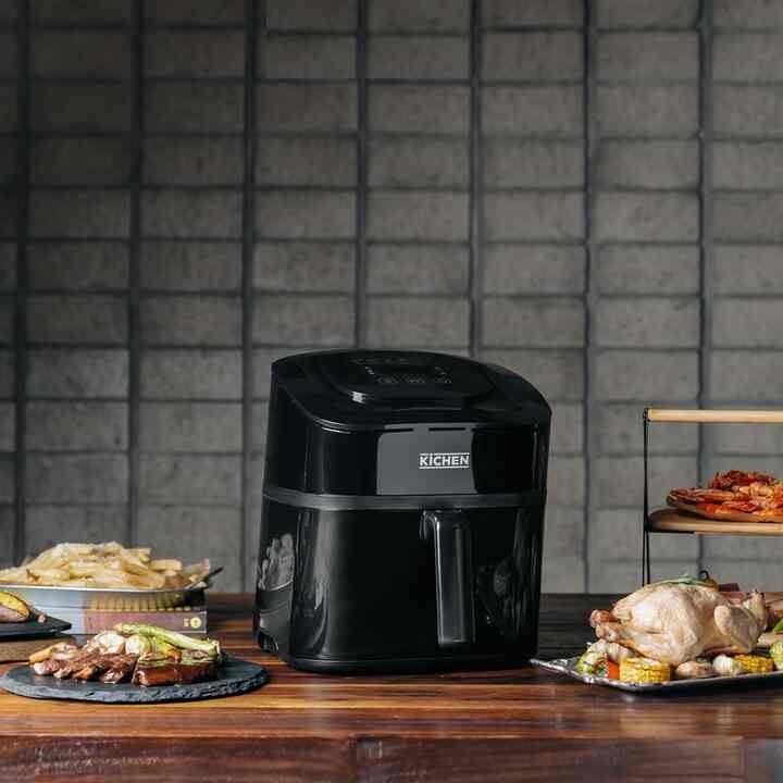 大容量エアフライヤー ブラック