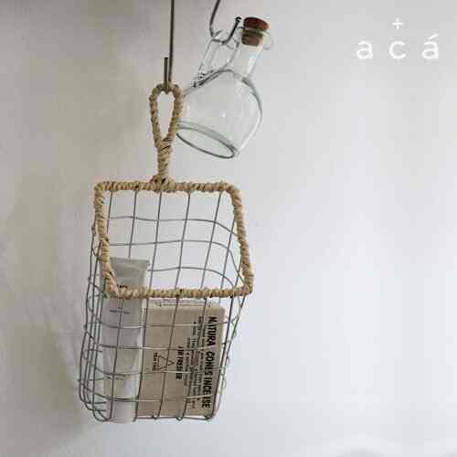 ハンドル付きワイヤーバスケット S