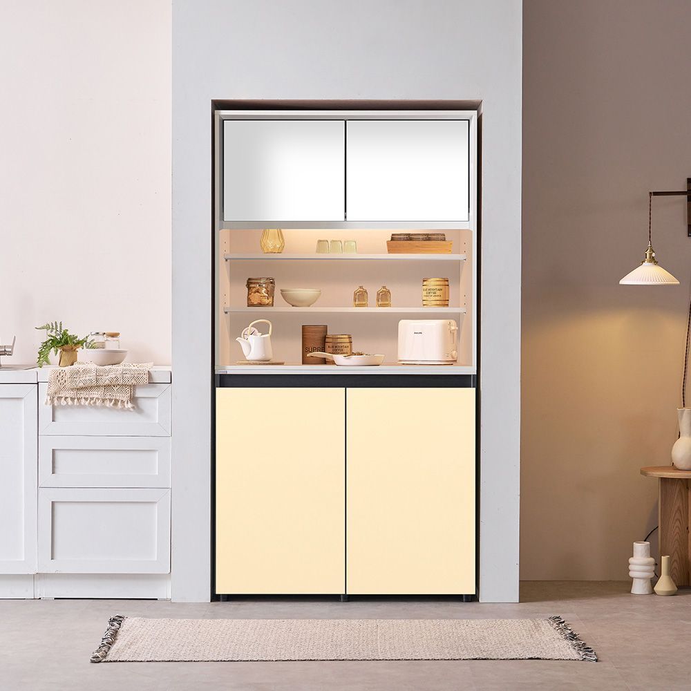 젠우드 빌트인홈카페장인도어형 1000 홈카페 수납장 주방수납장 17colors 