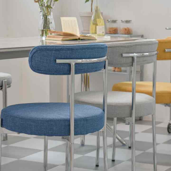 DONUT ファブリック ダイニングチェア［4色］