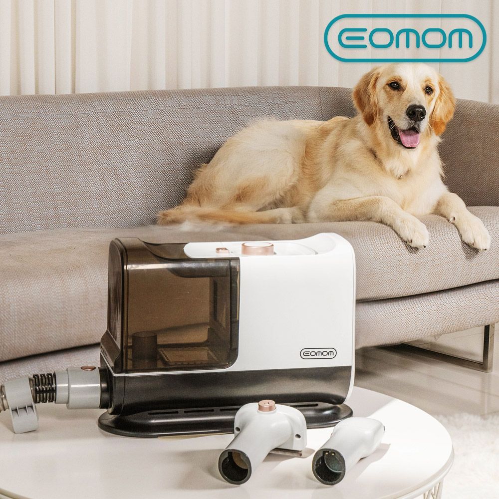 이오맘 EOMOM 7 in 1 에어클린 애견 이발기 EOM-PHC01 강아지 고양이 바리깡 미용기