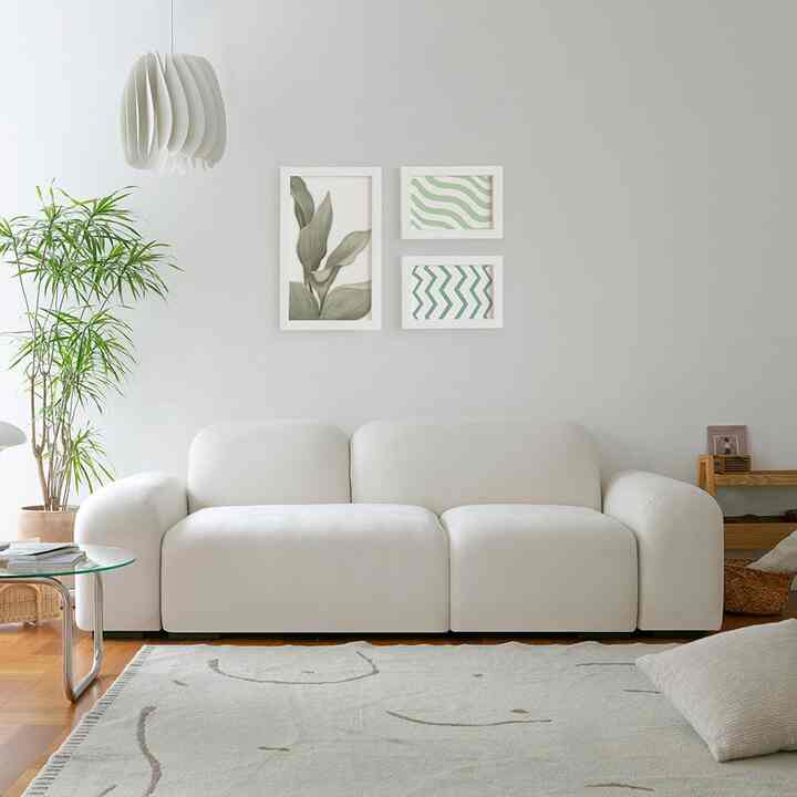 HEIM 3人掛け アクアテックス ファブリック モジュール ソファー