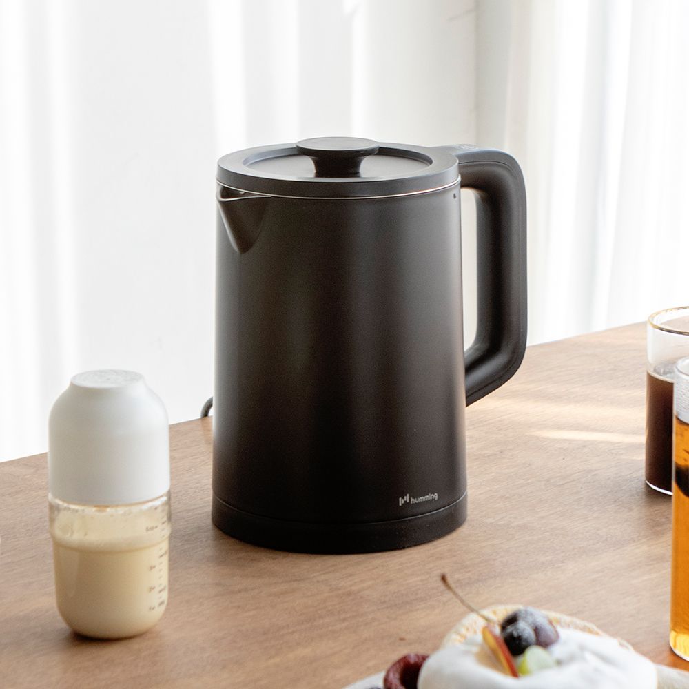 허밍 온도조절 1.5L 보온 대용량 통주물형 HMK-2112B 커피포트 전기포트