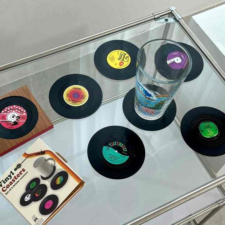 LP ターンテーブル ティーコースター 6枚セット［3種］