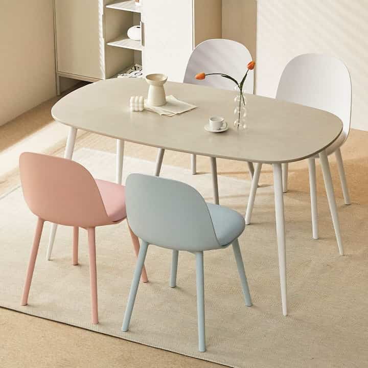 Oval Porcelain Ceramic Dining Table