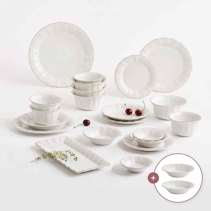 BLOOM 4人食器セット21点