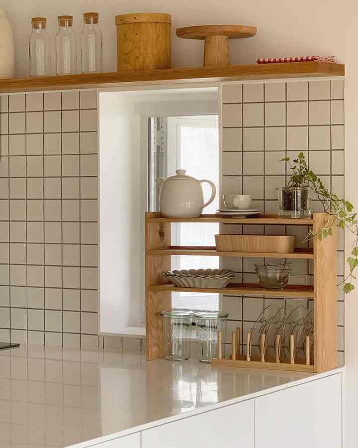 happy happy kitchen 01 原木 キッチンラック