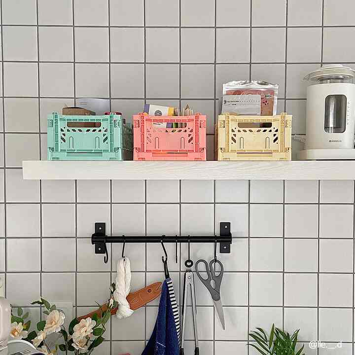 折りたたみ収納ボックス・S［8色］