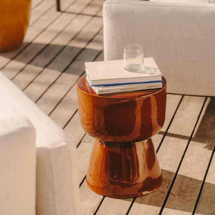 MESQUIDA サイドテーブル TERRACOTTTA 37cm