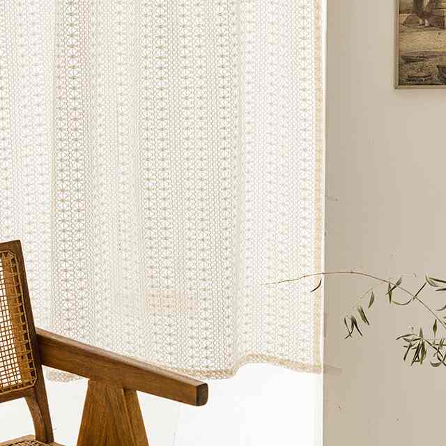 ナチュラル編みレースカーテン［2サイズ］