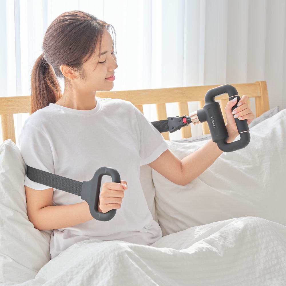 앱코 오엘라 오엘라 벨트 마사지건 휴대용 안마기 어깨 목 덜덜이 진동 마사지기 MG07