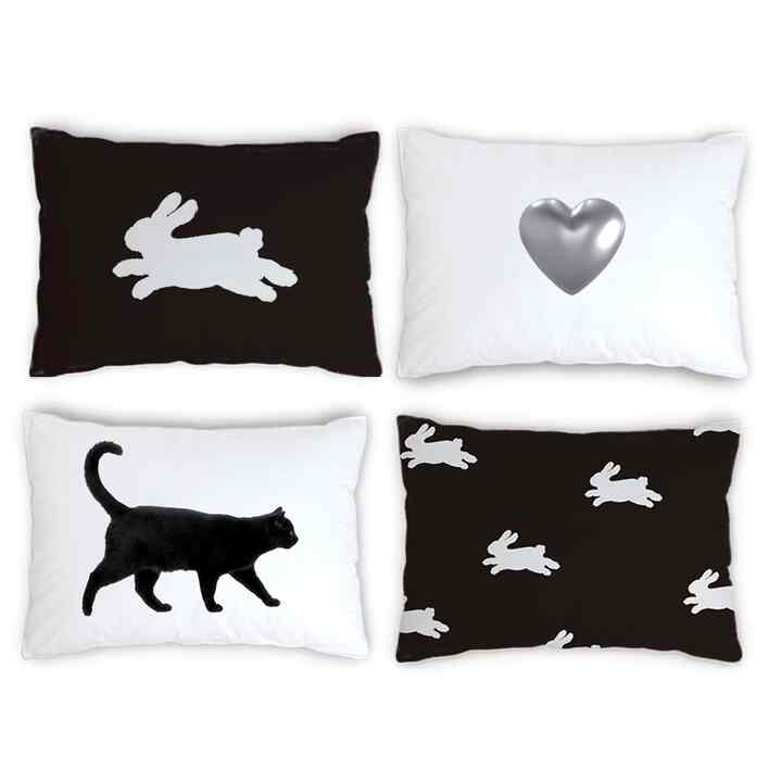 Bunny and Cat Pillowcase