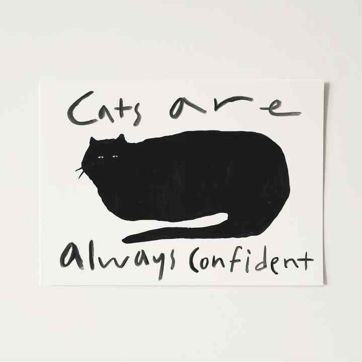 自信満々な猫ポスター［2サイズ］