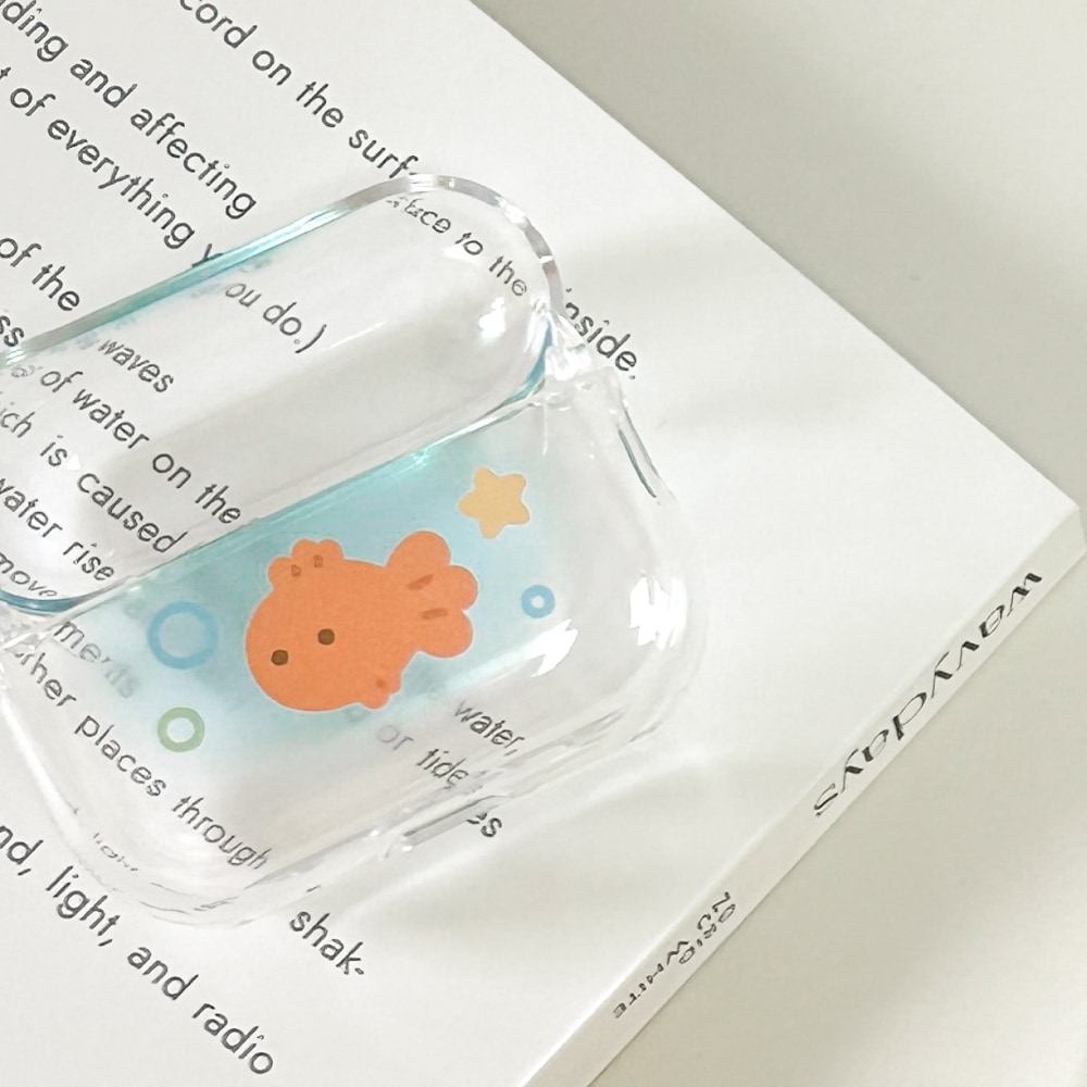 모나니 스튜디오 금붕어 어항 여름 에어팟 케이스 프로 버즈 라이브 플러스 이어폰 하드