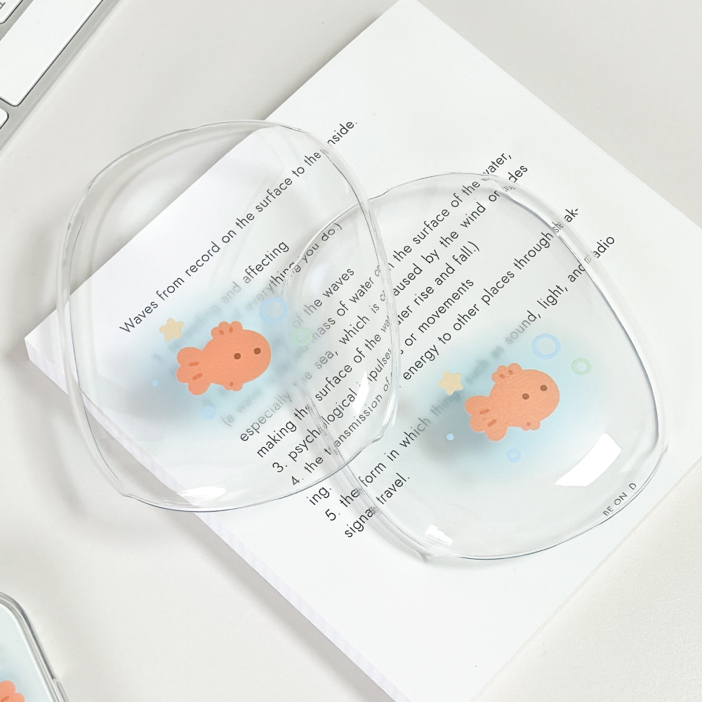 모나니 스튜디오 금붕어 어항 여름 헤드폰 에어팟 맥스 케이스 아이폰 투명 하드 커버