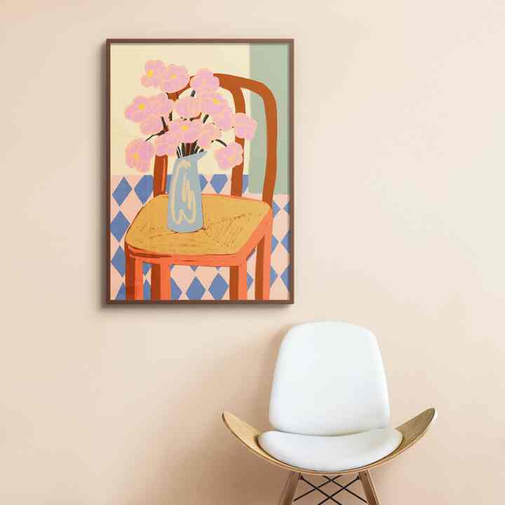 Sandra Poliakov, FLOWERS ON A CHAIR ポスター