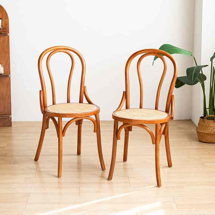 リブ ラタンチェア［2色］