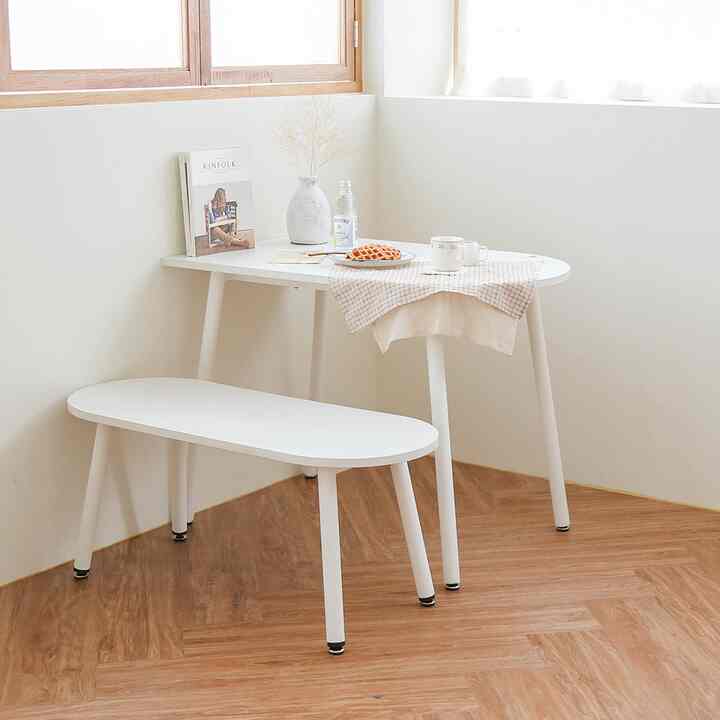 MINIMUL 半楕円 テーブル 100cm