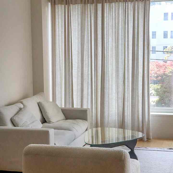 四季 mix linen look カーテン［3色・5種］