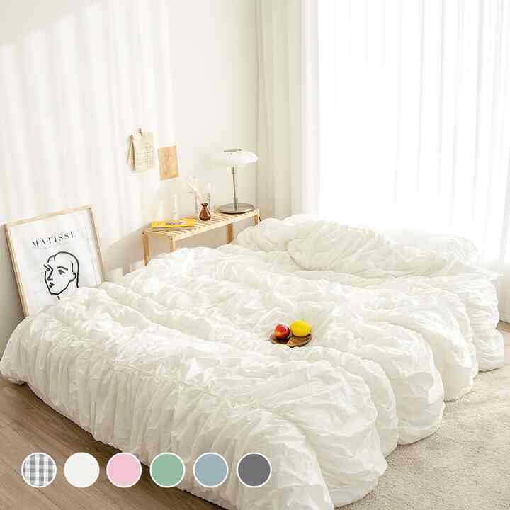 オーガニックコットン100ドレス寝具フルセット［6色・3サイズ］