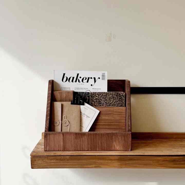 ウッド マガジンラック