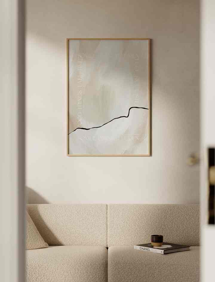 インテリア ドローイング ポスター Letter A1