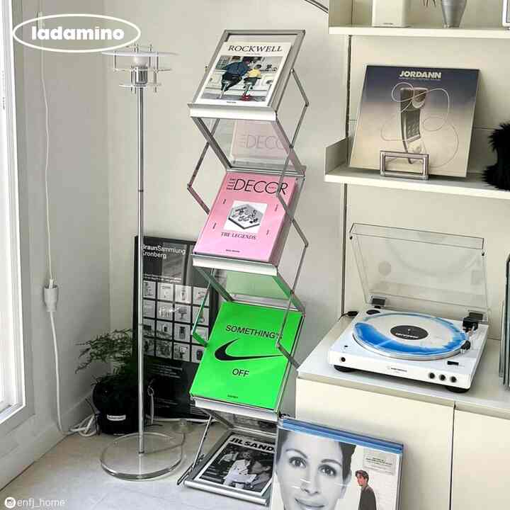 6段 Stratum 折りたたみ マガジンラック