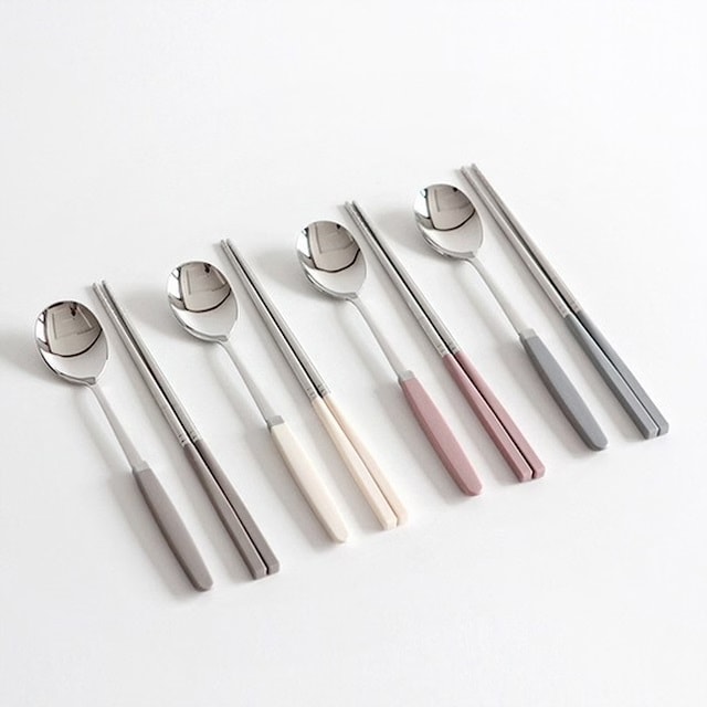 Kamome Velvet-Tone Spoon & Chopsticks Set of 2