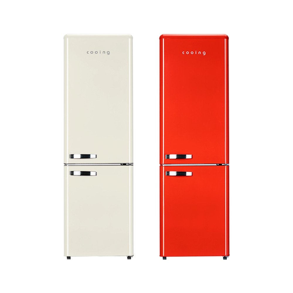 [중고] 쿠잉 [리퍼] 레트로 소형냉장고 REF-C270 2도어 예쁜 미니 소형 원룸 사무실 음료수