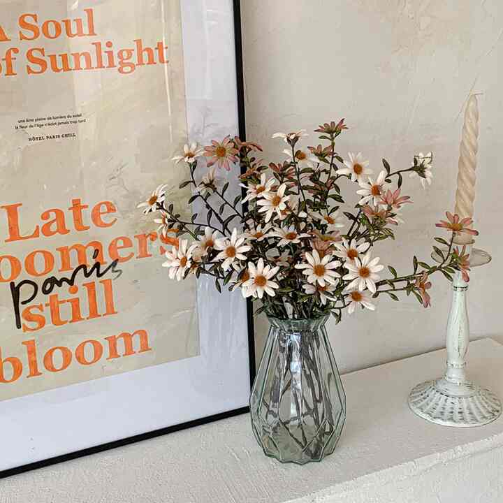 アンティーク デイジー フラワーブッシュ 造花［2色］