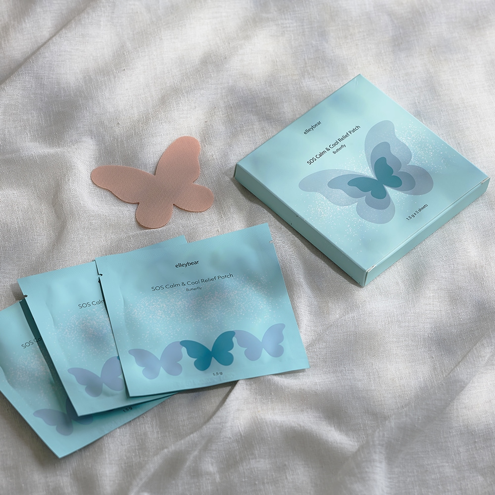 엘리베어 24시간 보습진정 SOS 캄앤쿨 릴리프 패치 5매입 (버터플라이)