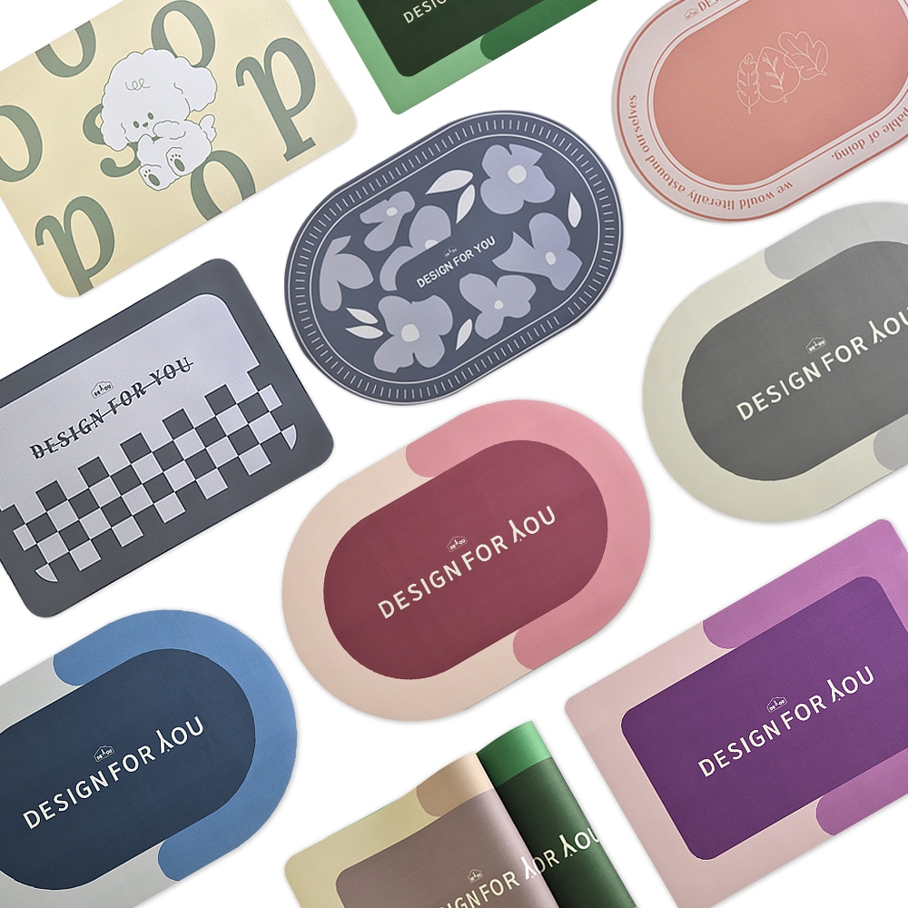 [신상품] 디유 1+1 빨아쓰는 욕실 주방 논슬립 규조토 극세사 발매트