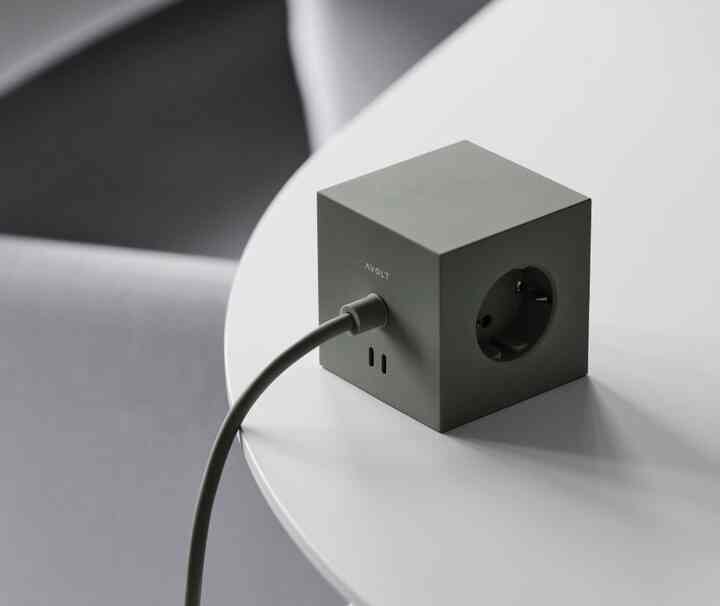 Square 1 USB-Cタイプ 電源タップ［7色］