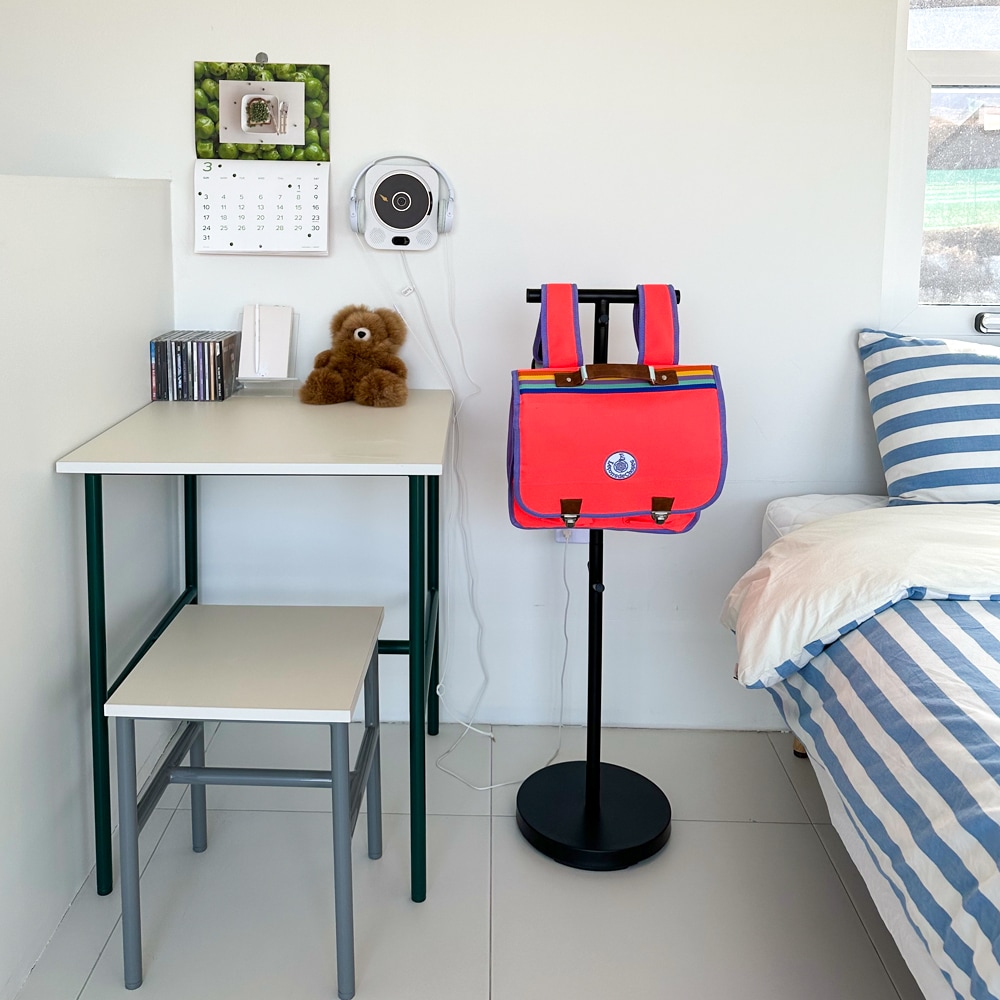 [오늘출발] [신상품] 히호히호 책 가방 걸이 아이행거 스탠드 옷걸이 아이방행거