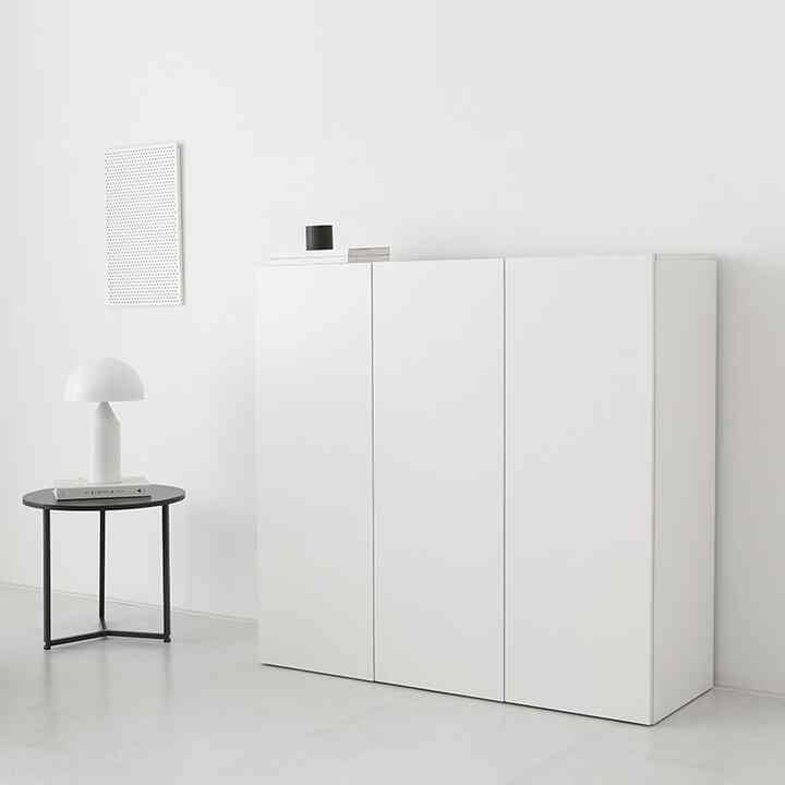 FIKK 3扉 ハイ収納キャビネット 1146［3色］